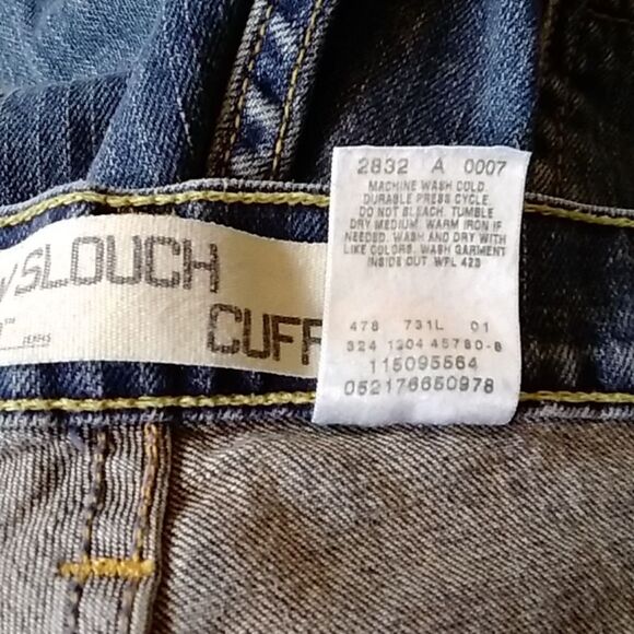 Vintage 80s Levi’s Low Slough Cuff  509 Women's Jeans Size 11 M Unisex - Picture 8 of 12